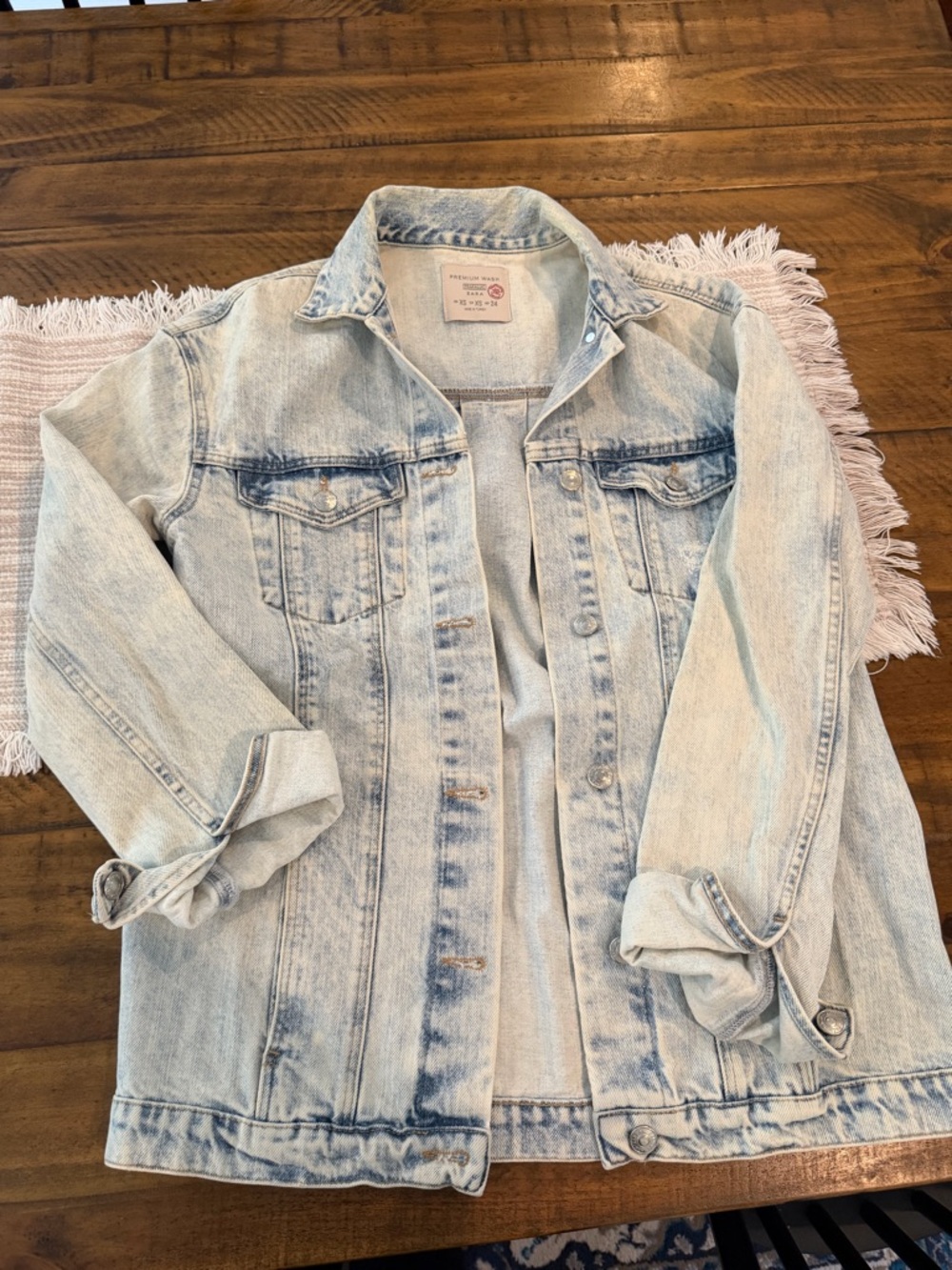 Zara Light Wash Denim Jacket